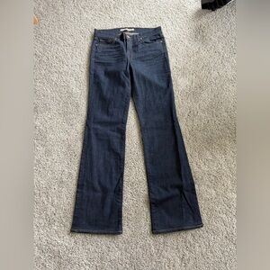 J Brand Women's Dark Blue Jeans - Straight Leg- Size 27
